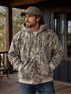 NEW Aéropostale Camo Sherpa-Lined Jacket Hoodie Size M